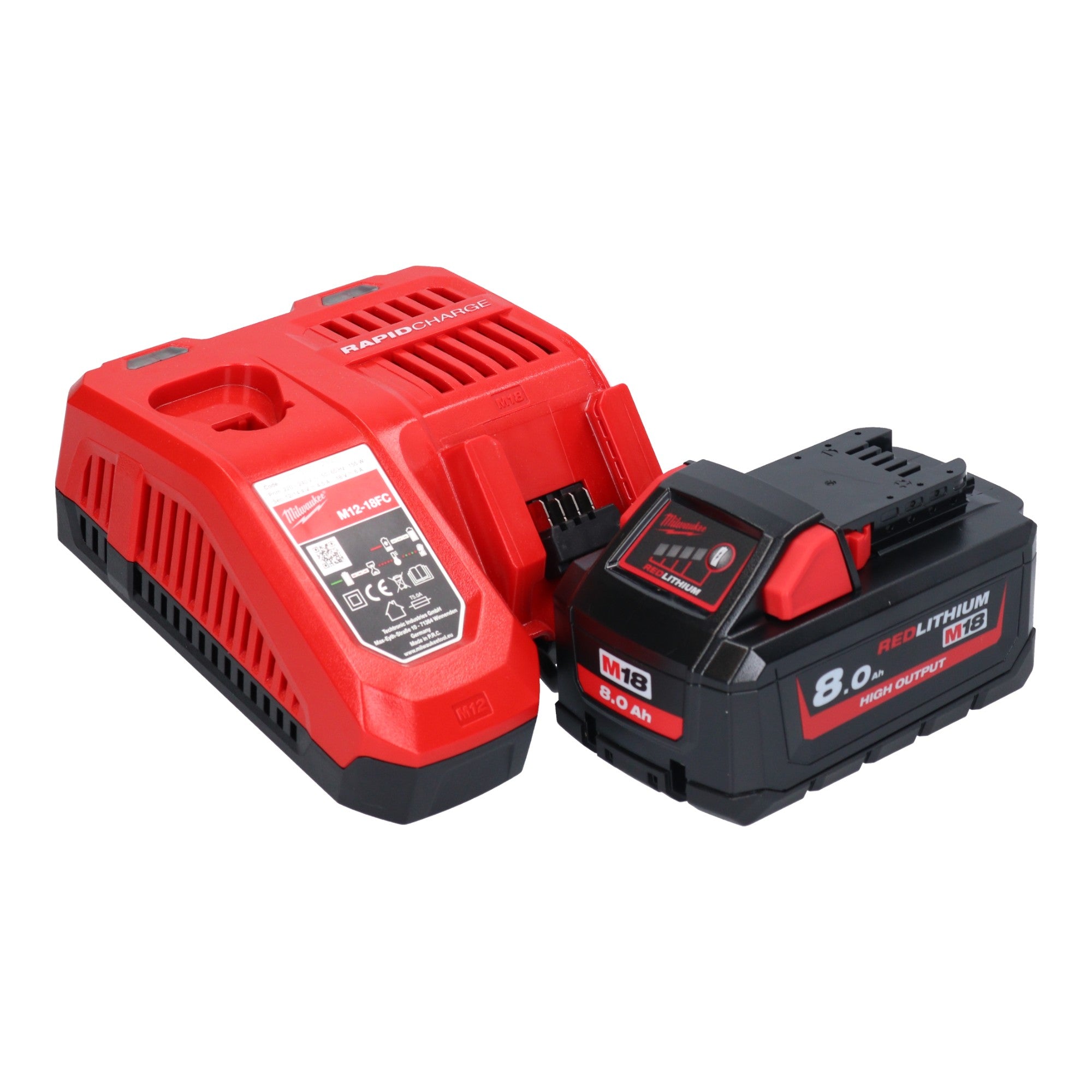 Milwaukee M18 FTHCHS30 801 Akku Einhand Kettensaege 18 V 30 cm 1x Akku 8 0 Ah Ladegeraet 3 - toolbrothers