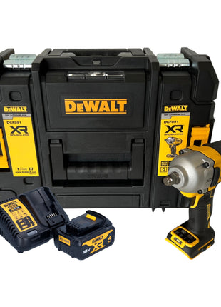 Akumulatorowy klucz udarowy DeWalt DCF 891 M1T 18 V 1084 Nm 1/2" bezszczotkowy + 1x akumulator 4,0 Ah + TSTAK + ładowarka