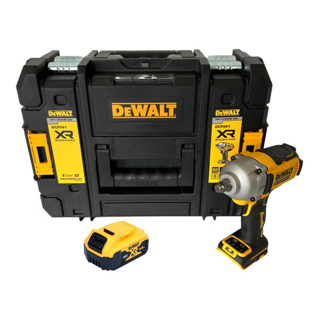 Akumulatorowy klucz udarowy DeWalt DCF 891 NT 18 V 1084 Nm 1/2" bezszczotkowy + 1x akumulator 5,0 Ah + TSTAK - bez ładowarki