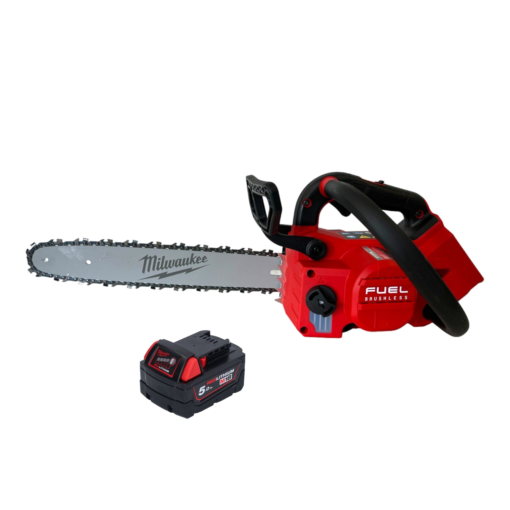 Milwaukee M18 FTHCHS35 551 Akku Einhand Kettensaege 35 cm 1x Akku 5 0 Ah ohne Ladegeraet 0 - toolbrothers