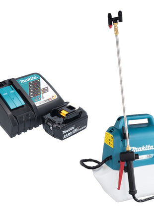 Pulverizador a presión batería Makita DUS 054 RM 18 V 5,0 l 3,0 bar + 1x batería 4,0 Ah + cargador