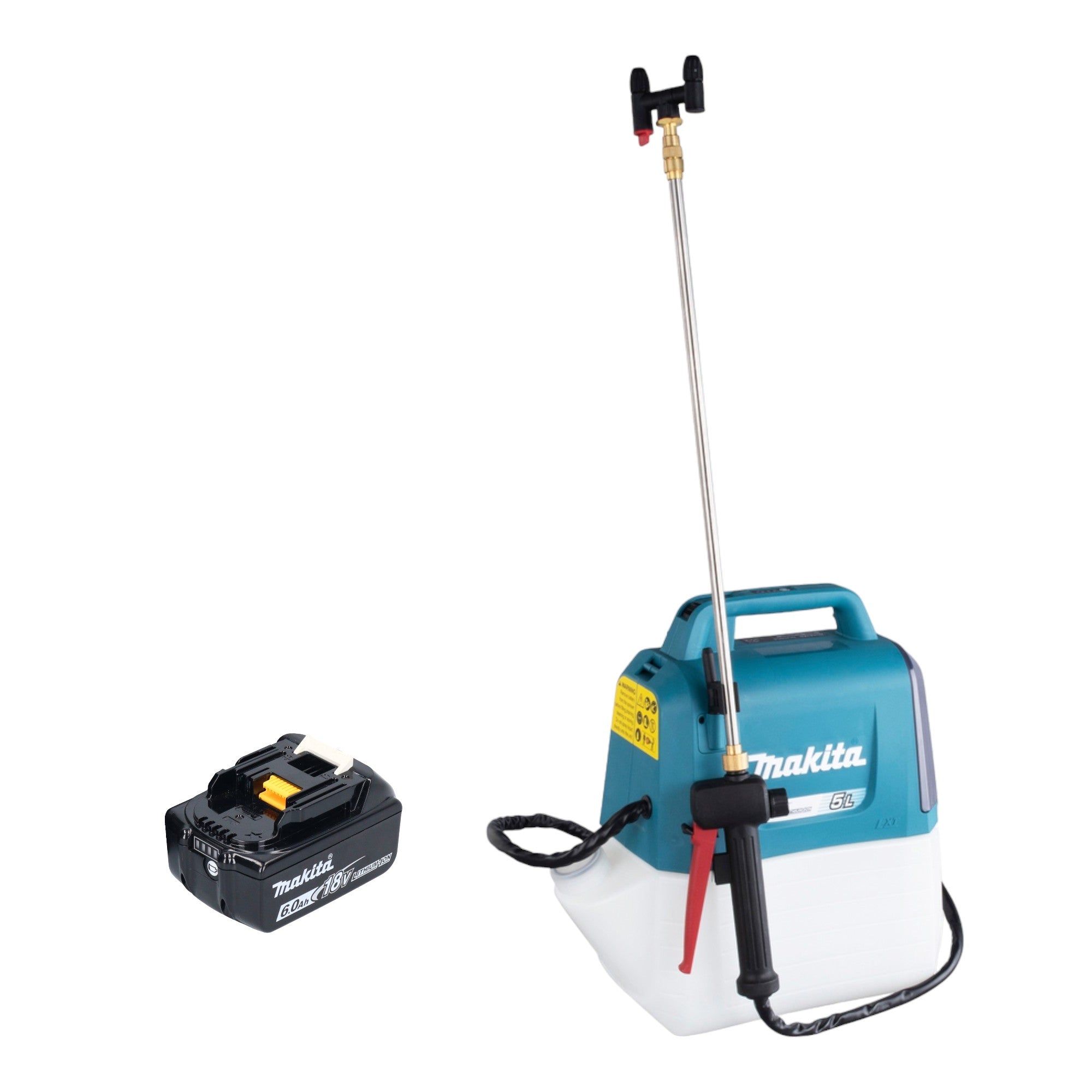 Makita DUS 054 G Akku Druckspritze 18 V 5 0 l 3 0 bar 1x Akku 6 0 Ah ohne Ladegeraet 0 - toolbrothers