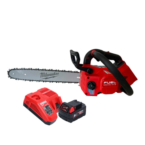 Milwaukee M18 FTHCHS35-551 Akumulatorowa pilarka łańcuchowa z uchwytem górnym 35 cm + 1x akumulator 5,0 Ah + ładowarka