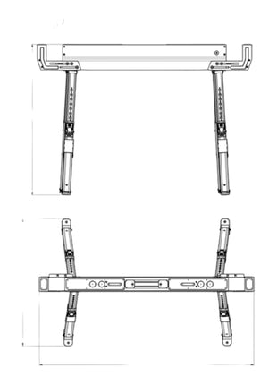 Metabo MAB 82 juego de caballete de trabajo 520 kg 820 mm 2 piezas (626990000)