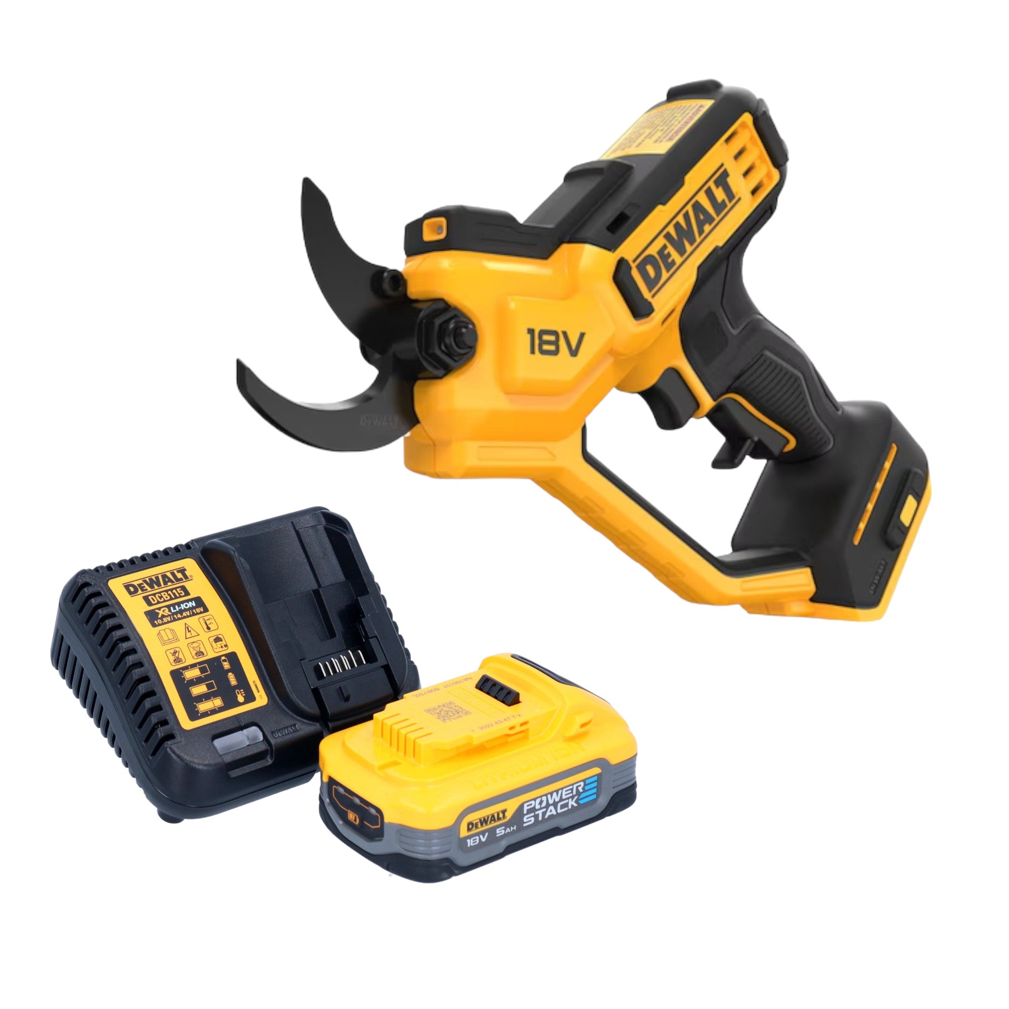 DeWalt DCMPP 568 H1 Akku Astschere 18 V 38 mm 1x Powerstack Akku 5 0 Ah Ladegeraet 0 - toolbrothers