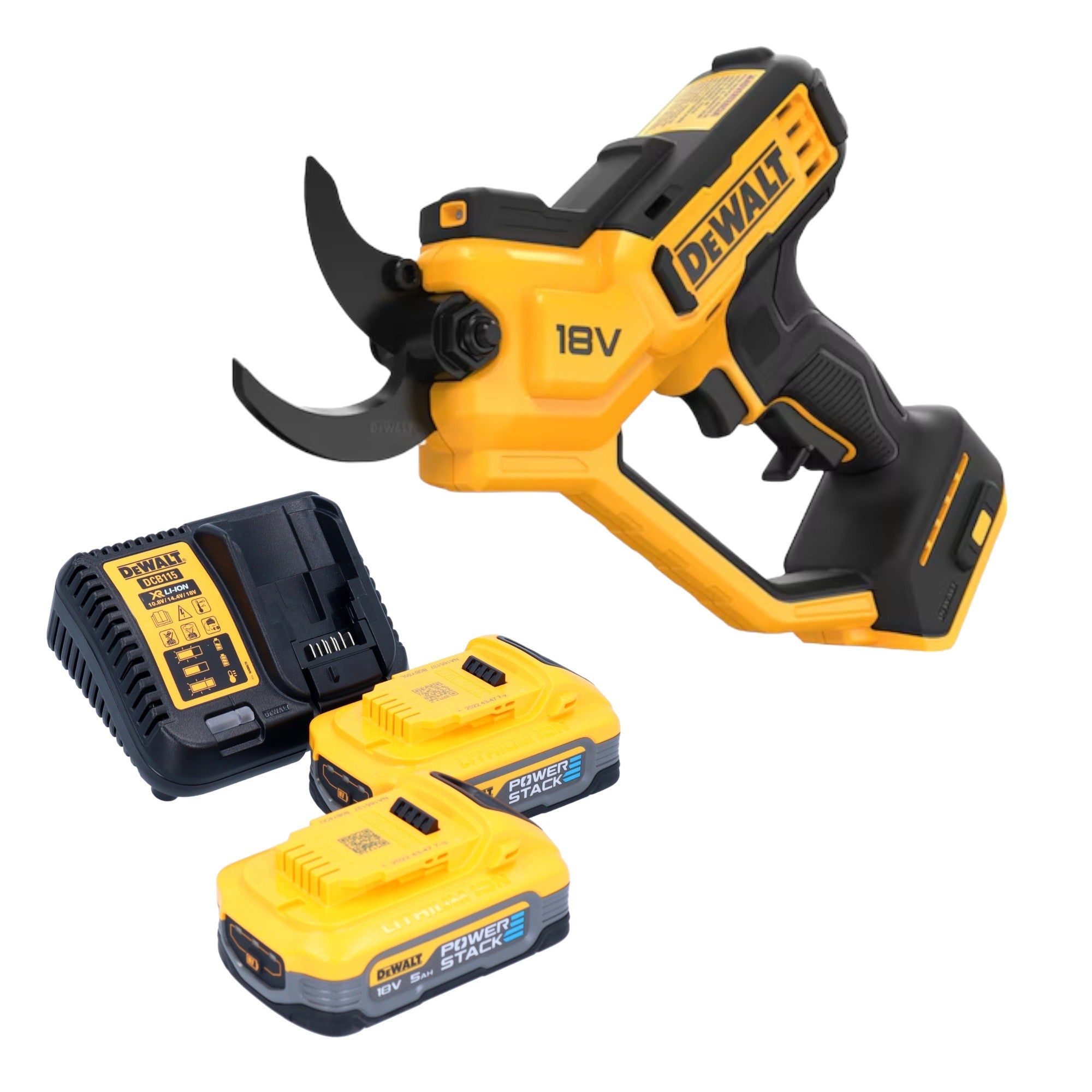 DeWalt DCMPP 568 H2 Akku Astschere 18 V 38 mm 2x Powerstack Akku 5 0 Ah Ladegeraet 0 - toolbrothers