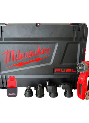 Taladro atornillador inalámbrico Milwaukee M12 FDDXKIT-251X 12V 34 Nm sin escobillas + 1x batería 2,5 Ah + caja HD - sin cargador