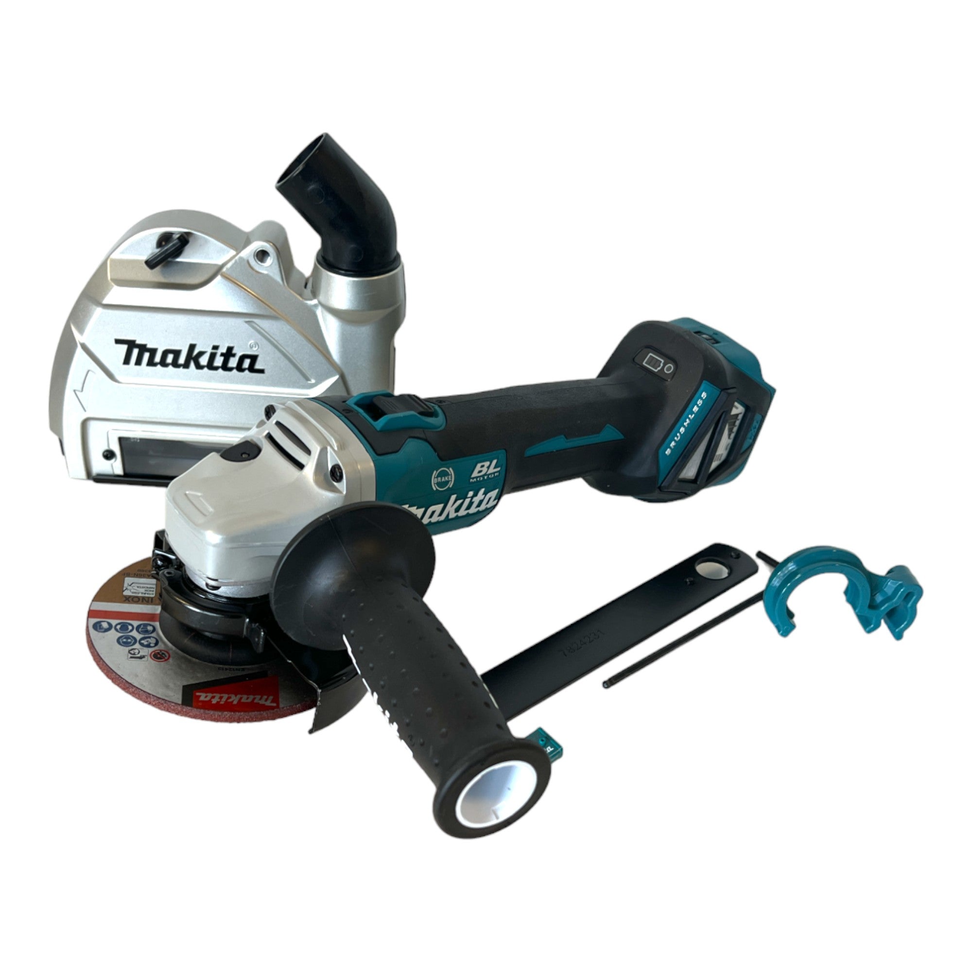 Makita DGA 514 RF1JU1 Akku Winkelschleifer 18 V 125 mm Brushless 1x Akku 3 0 Ah Ladegeraet Makpac 1 - toolbrothers