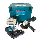 Makita DGA 514 RTJU1 Akku Winkelschleifer 18 V 125 mm Brushless + 2x Akku 5,0 Ah + Ladegerät + Makpac