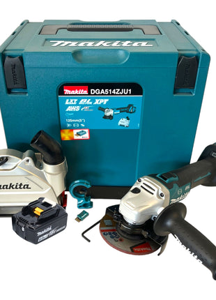 Makita DGA 514 G1JU1 Akku Winkelschleifer 18 V 125 mm Brushless + 1x Akku 6,0 Ah + Makpac - ohne Ladegerät