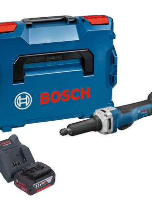 Bosch GGS 18V-23 PLC Professional Akku Geradschleifer 18 V Brushless + 1x Akku 4,0 Ah + Ladegerät + L-Boxx