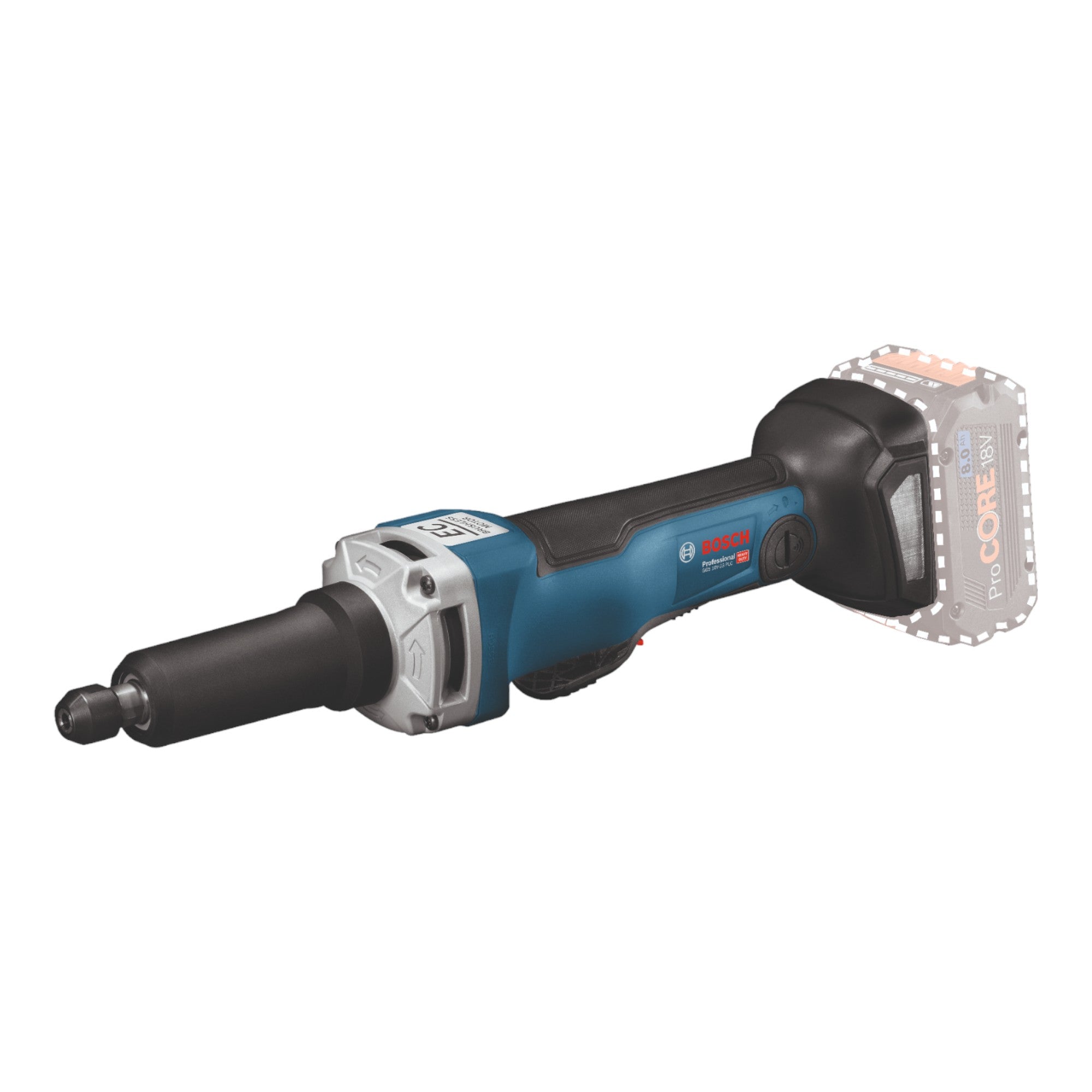 Bosch GGS 18V 23 PLC Professional Akku Geradschleifer 18 V Brushless 2x Akku 4 0 Ah Ladegeraet L Boxx 1 - toolbrothers