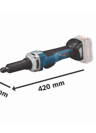 Bosch GGS 18V-23 PLC Professional Akku Geradschleifer 18 V Brushless + 2x Akku 4,0 Ah + Ladegerät + L-Boxx