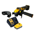 Amoladora angular a batería DeWalt DCG 416 VS E1 18 V 125 mm sin escobillas + 1x batería PowerStack 1,7 Ah + cargador