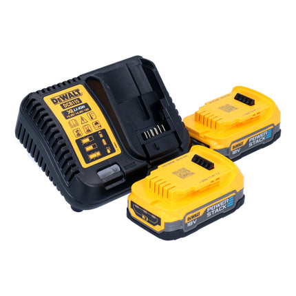 Akumulatorowa szlifierka kątowa DeWalt DCG 416 VS E2 18 V 125 mm bezszczotkowa + 2x akumulator PowerStack 1,7 Ah + ładowarka