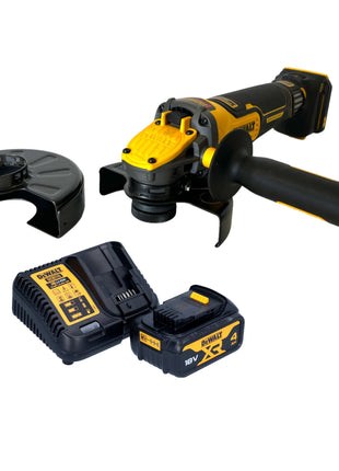 Amoladora angular a batería DeWalt DCG 416 VS M1 18 V 125 mm sin escobillas + 1x batería 4,0 Ah + cargador