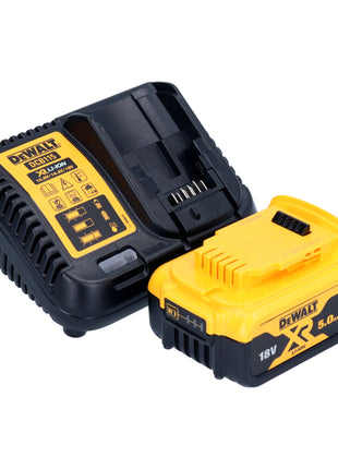 Amoladora angular a batería DeWalt DCG 416 VS P1 18 V 125 mm sin escobillas + 1x batería 5,0 Ah + cargador