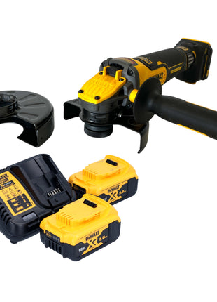 Amoladora angular a batería DeWalt DCG 416 VS P2 18 V 125 mm sin escobillas + 2x baterías 5,0 Ah + cargador