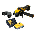 Amoladora angular a batería DeWalt DCG 416 VS H1 18 V 125 mm sin escobillas + 1x batería PowerStack 5,0 Ah + cargador