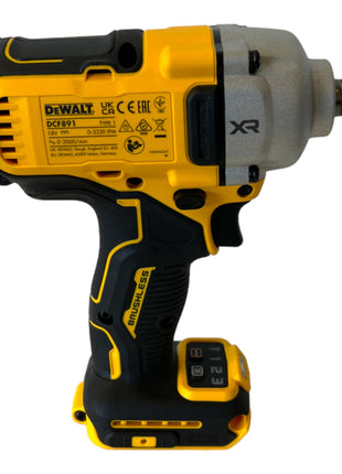 DeWalt DCF 891 D1 Akku Schlagschrauber 18 V 1084 Nm 1/2" Brushless + 1x Akku 2,0 Ah + Ladegerät