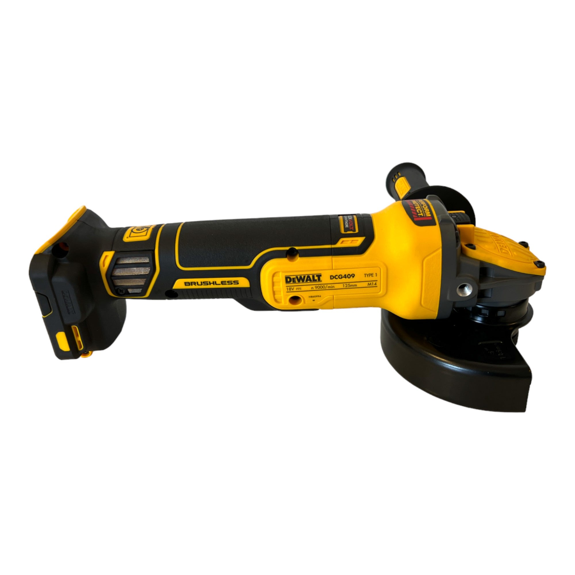 DeWalt DCG 409 E2T Akku Winkelschleifer 18 V 125 mm Brushless 2x Powerstack Akku 1 7 Ah Ladegeraet TSTAK 3 - toolbrothers
