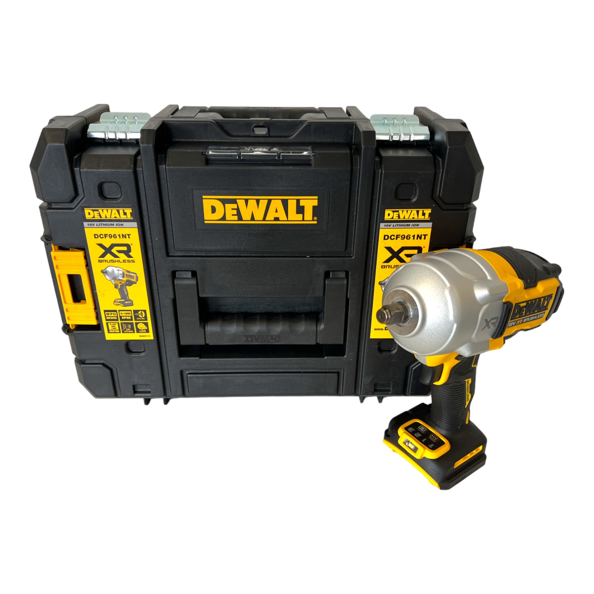 DeWalt DCF 961 NT Akku Schlagschrauber 18 V 1632 Nm 1 2 Brushless 1x Akku 2 0 Ah TSTAK ohne Ladegeraet 1 - toolbrothers