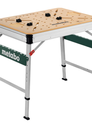 Metabo MWB 100 Multifunktionstisch ( 626991000 ) mobile Werkbank robuste MDF-Tischplatte