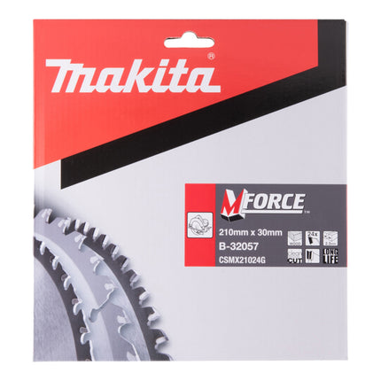 Tarcza pilarska Makita M-FORCE 210 x 30 x 2,3 mm 24 zęby ( B-32057 ) do drewna