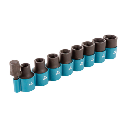 Makita DTW 251 SM1 Akku Schlagschrauber 18 V 230 Nm 1/2" + 1x Akku 4,0 Ah + Ladegerät + 9 tlg. Steckschlüssel Set - Toolbrothers