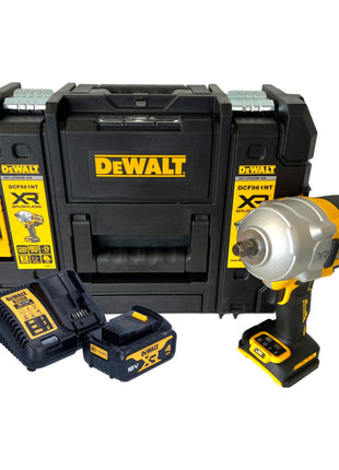 Akumulatorowy klucz udarowy DeWalt DCF 961 M1T 18 V 1632 Nm 1/2" bezszczotkowy + 1x akumulator 4,0 Ah + ładowarka + TSTAK