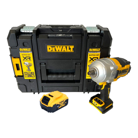 Akumulatorowy klucz udarowy DeWalt DCF 961 NT 18 V 1632 Nm 1/2" bezszczotkowy + 1x akumulator 5,0 Ah + TSTAK - bez ładowarki