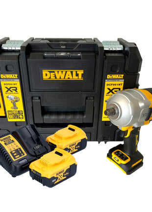 Akumulatorowy klucz udarowy DeWalt DCF 961 P2T 18 V 1632 Nm 1/2" bezszczotkowy + 2x akumulator 5,0 Ah + ładowarka + TSTAK