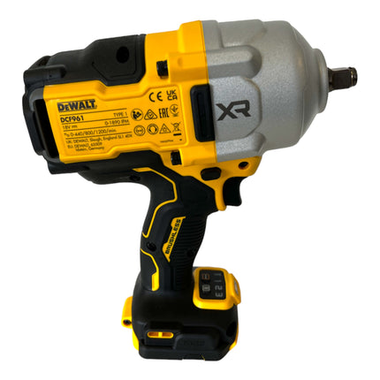 Akumulatorowy klucz udarowy DeWalt DCF 961 H1T 18 V 1632 Nm 1/2" bezszczotkowy + 1x akumulator Powerstack 5,0 Ah + ładowarka + TSTAK