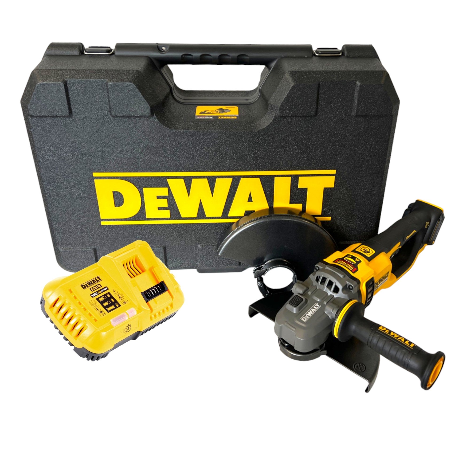 DeWalt DCG 460 T2K Akku Winkelschleifer 54 V FlexVolt 230 mm Brushless 2x Akku 6 0 Ah Ladegeraet Koffer 0 - toolbrothers