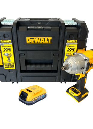 Akumulatorowy klucz udarowy DeWalt DCF 900 NT 18 V 1396 Nm 1/2" + 1x akumulator Powerstack 1,7 Ah + TSTAK - bez ładowarki