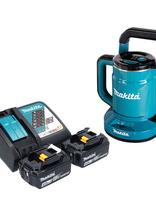 Hervidor de batería Makita DKT 360 RM2 36 V (2x 18 V) 0,8 L + 2x batería 4,0 Ah + cargador