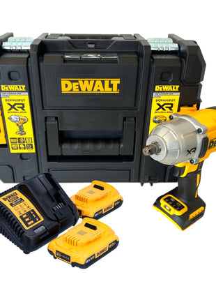 Akumulatorowy klucz udarowy DeWalt DCF 900 D2T 18 V 1396 Nm 1/2" + 2x akumulator 2,0 Ah + ładowarka + TSTAK