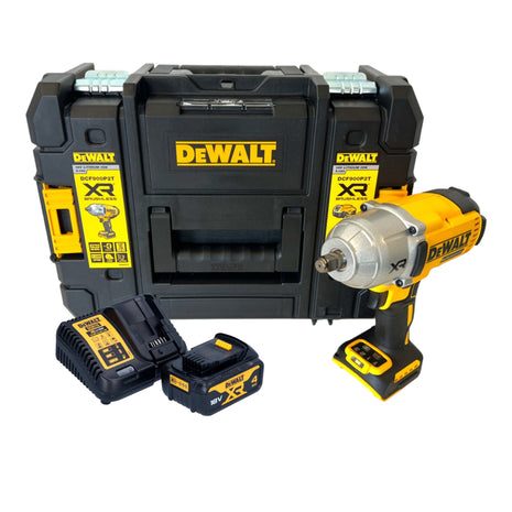 DeWalt DCF 900 M1T Akku Schlagschrauber 18 V 1396 Nm 1/2" + 1x Akku 4,0 Ah + Ladegerät + TSTAK