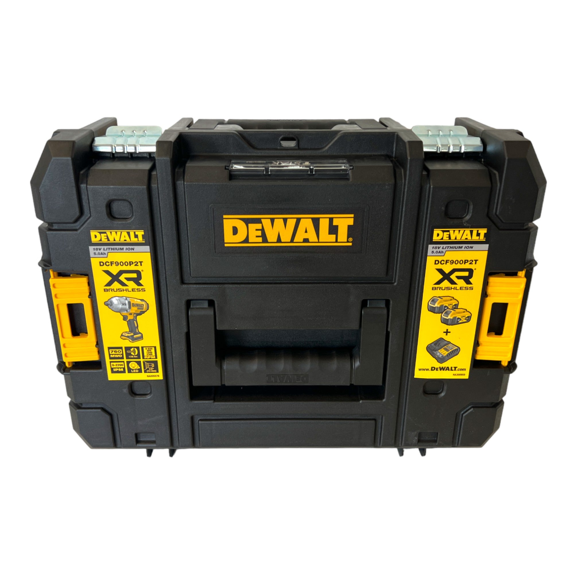 DeWalt DCF 900 H1T Akku Schlagschrauber 18 V 1396 Nm 1 2 1x Powerstack Akku 5 0 Ah Ladegeraet TSTAK 3 - toolbrothers