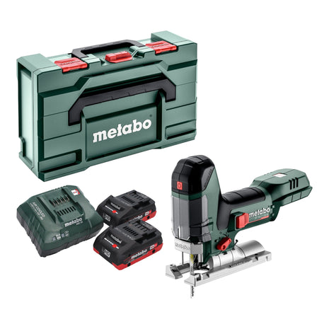 Wyrzynarka akumulatorowa Metabo ST 18 LT 130 BL 18 V 130 mm bezszczotkowa + 2x akumulator LiHD 4,0 Ah + ładowarka + metabox