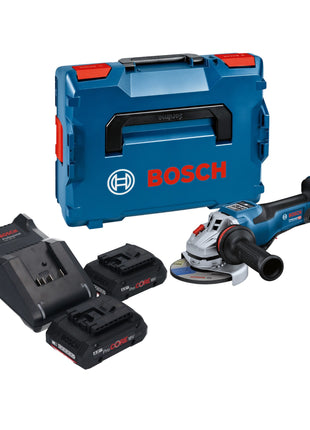 Bosch GWS 18V-15 PSC Professional Meuleuse angulaire sans fil 18 V 125 mm BITURBO Brushless + 2x batterie ProCORE 4,0 Ah + chargeur + L-Boxx