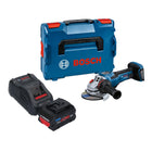 Bosch GWS 18V-15 PSC Professional Akku Winkelschleifer 18 V 125 mm BITURBO Brushless + 1x ProCORE Akku 5,5 Ah + Ladegerät + L-Boxx