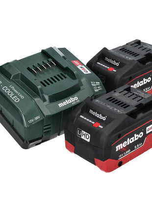 Metabo ST 18 L 90 Akku Stichsäge 18 V 90 mm + 2x LiHD Akku 5,5 Ah + Ladegerät + Metabox