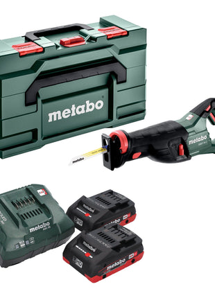 Metabo SSEP 18 LT Akku Säbelsäge 18 V 32 mm + 2x LiHD Akku 4,0 Ah + Ladegerät + Metabox