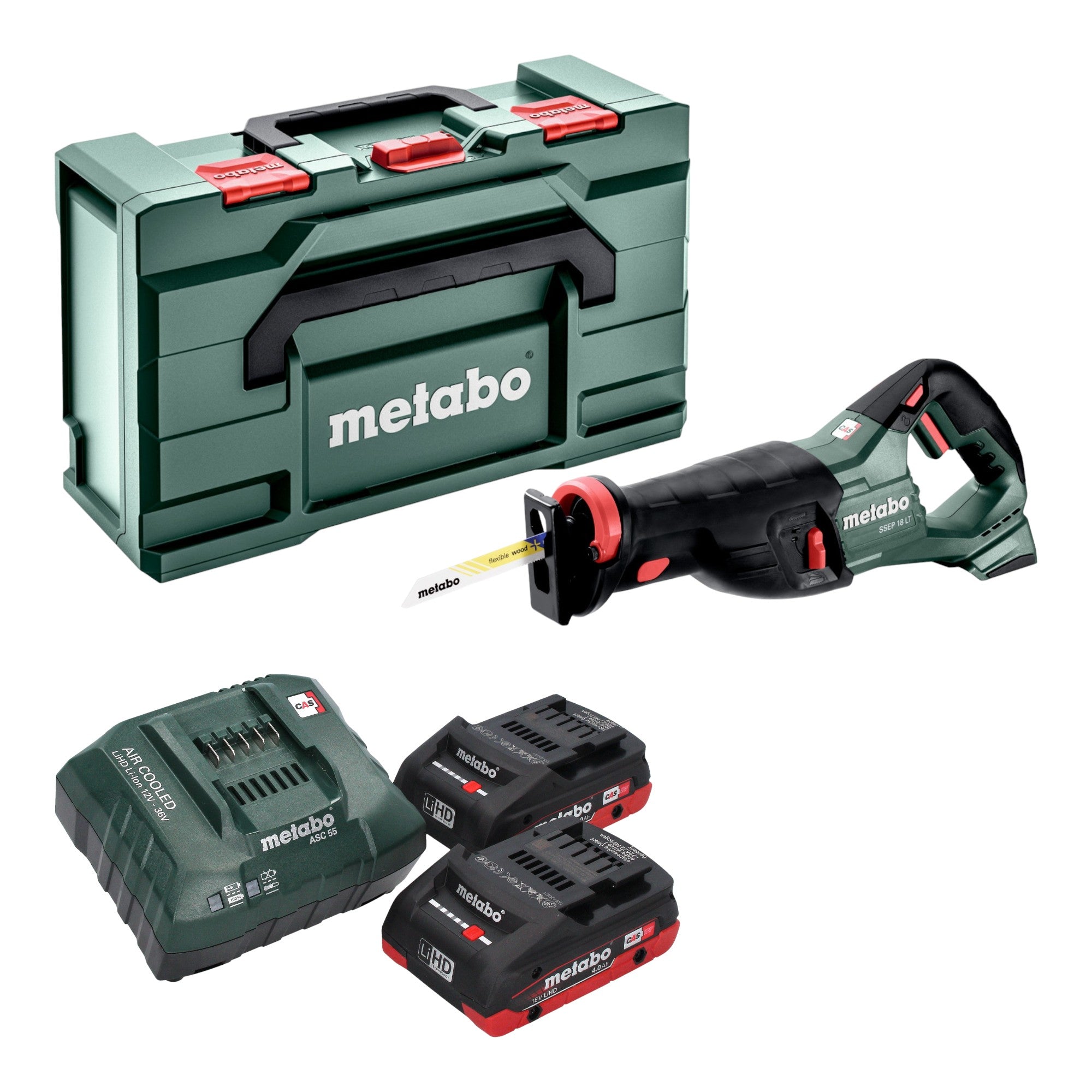Metabo SSEP 18 LT Akku Saebelsaege 18 V 32 mm 2x LiHD Akku 4 0 Ah Ladegeraet Metabox 0 - toolbrothers