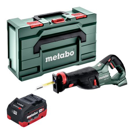 Metabo SSEP 18 LT Akku Säbelsäge 18 V 32 mm + 1x LiHD Akku 5,5 Ah + Metabox - ohne Ladegerät