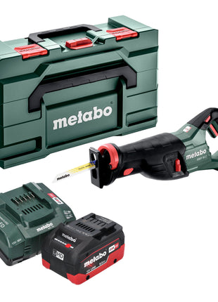 Akumulatorowa pilarka szablasta Metabo SSEP 18 LT 18 V 32 mm + 1x akumulator LiHD 8,0 Ah + ładowarka + metabox