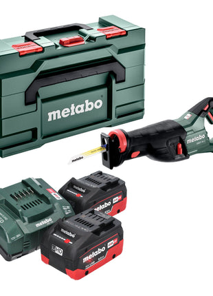 Metabo SSEP 18 LT Akku Säbelsäge 18 V 32 mm + 2x LiHD Akku 8,0 Ah + Ladegerät + Metabox