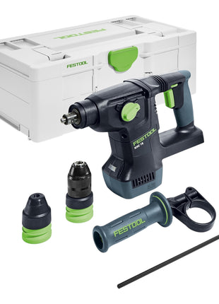 Festool KHC 18 EB-Basic akumulatorowy młot kombi 18 V 2,6 J SDS-Plus bezszczotkowy + 1x akumulator 5,0 Ah + szybka ładowarka + systainer