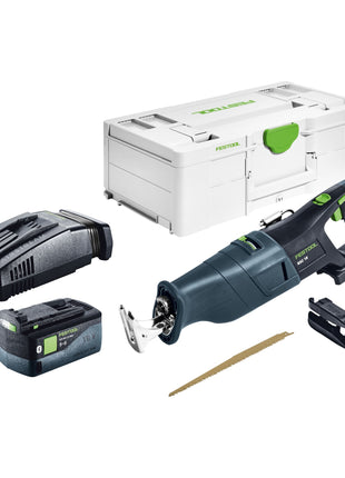 Festool RSC 18 EB-Basic Akku Säbelsäge 18 V Brushless + 1x Akku 5,0 Ah + Schnellladegerät + Systainer